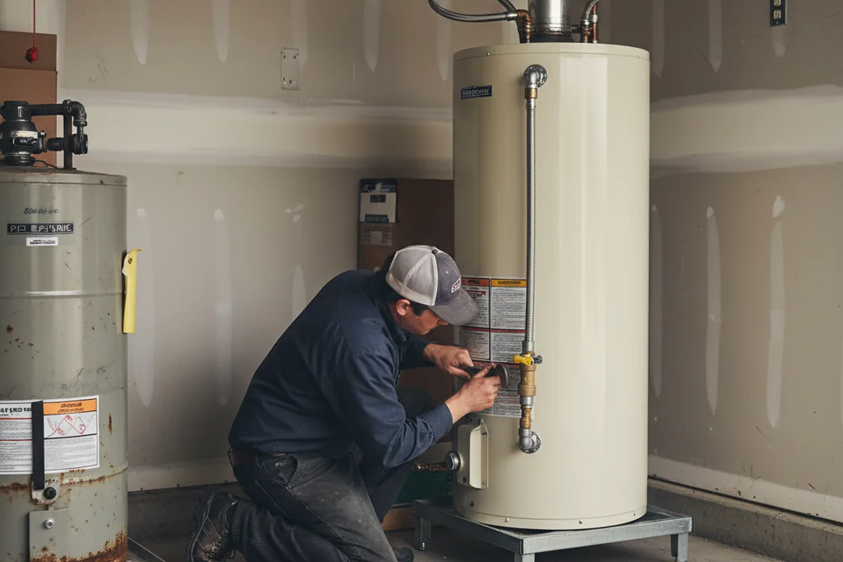 Water heater and shutoff valve replacement in Morris Plains